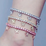 Crystal Butterfly Anklet