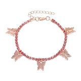 Crystal Butterfly Anklet