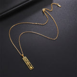 Hieroglyphs Cartouche Necklace