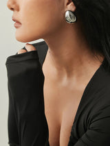 The Half Round Ball Earring