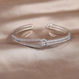 Luxury Full Zircon Knot Bracelet