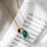 Green Stone Pendant Anklet