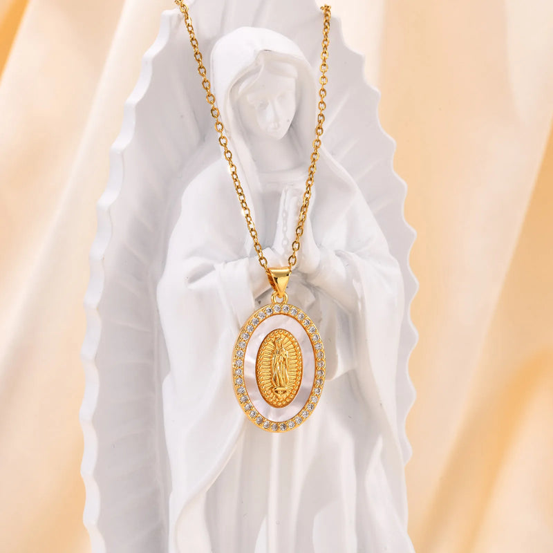 Virgin Mary Necklace Pendant