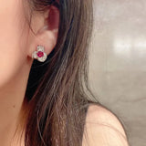 Red Zirconia Flower