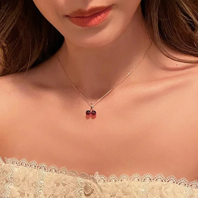 Red Cherry Necklace