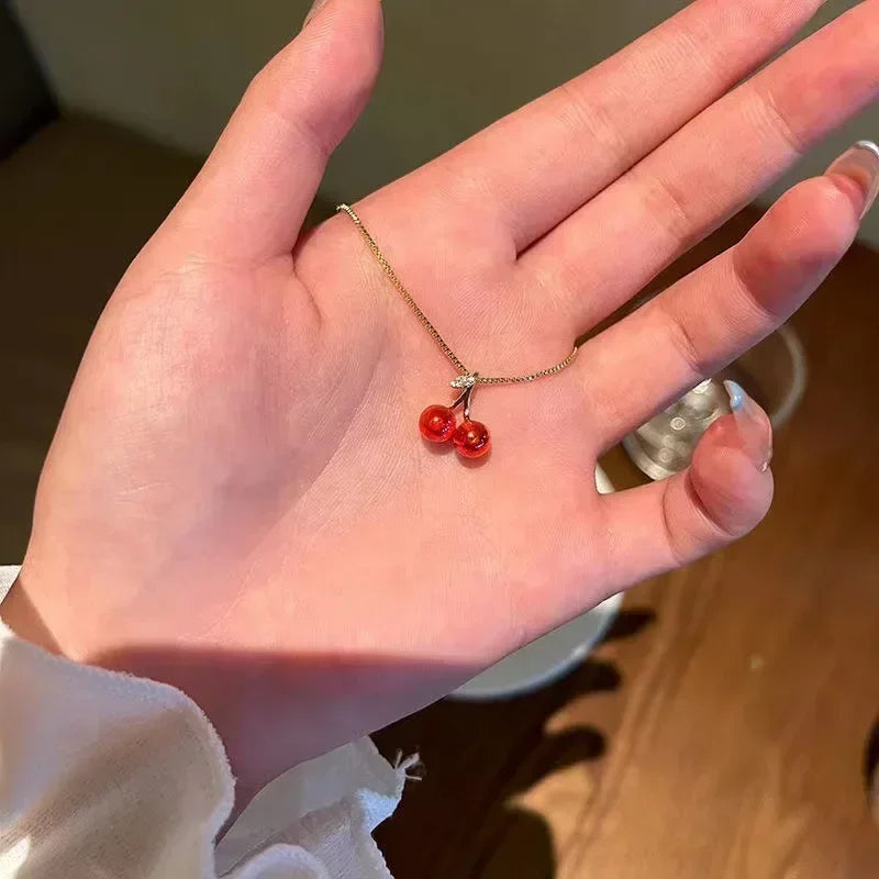 Red Cherry Necklace