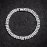 925 Sterling Silver Tennis Crystal Bracelet