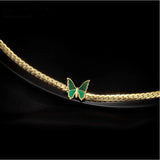 Green Butterfly Anklet