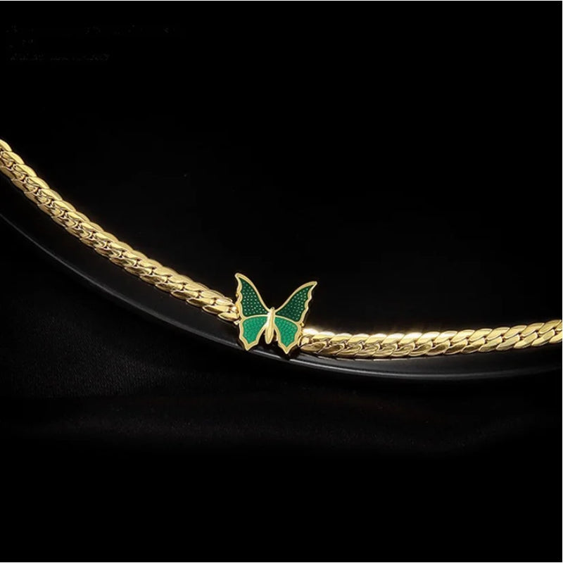 Green Butterfly Anklet