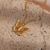 Crystal Butterfly Necklace