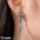 Blue Flower Earrings