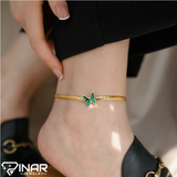 Green Butterfly Anklet