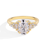 Oval Cut Moissanite Diamond Ring